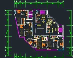 某酒店装修工程施工图纸免费下载 建筑装修图