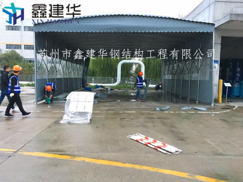 【大量批发推拉式雨篷厂家-移动伸缩遮阳工地施工蓬图片】- 